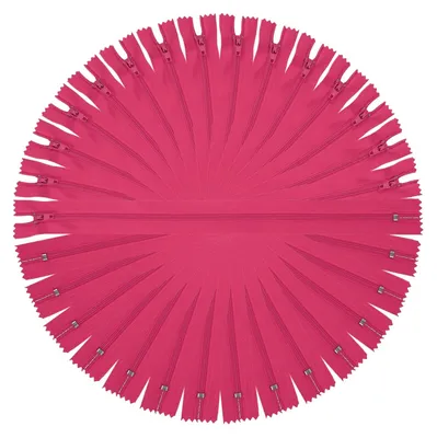Productafbeelding van Ritsvervanging - 15 stuks #3 rits - Voor jassen - Rozenrood, 30 cm