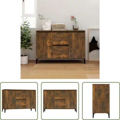 Produktbild von The Living Store Sideboard Räuchereiche 104x35x70 cm Holzwerkstoff