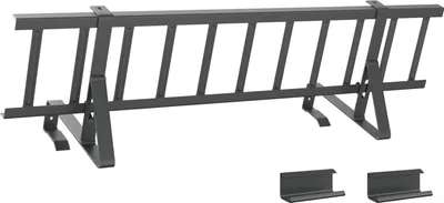 Produktbild von vidaXL Dachschneeschild Anthrazit 800 x 29,5 x 34,5 cm Stahl