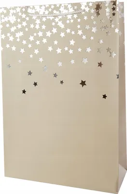 Produktbild von Geschenktüte Sterne Groß Papiertüte Geschenkbeutel Verpackung 31x44x12cm Bunt