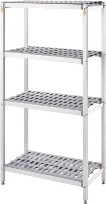 Produktbild von Lagerregal aus Aluminium, 1205x560x1680mm (BxTxH)