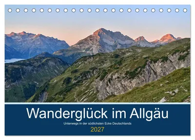Produktbild von Wanderglück im Allgäu (Tischkalender 2027 DIN A5 quer), CALVENDO Monatskalender