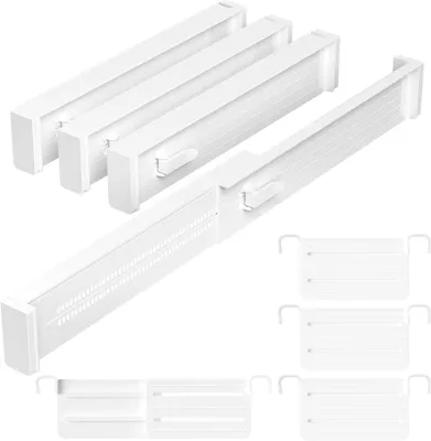 Imagen del producto de Organizador de cajones ajustable, con 6 compartimentos, color , para la cocina