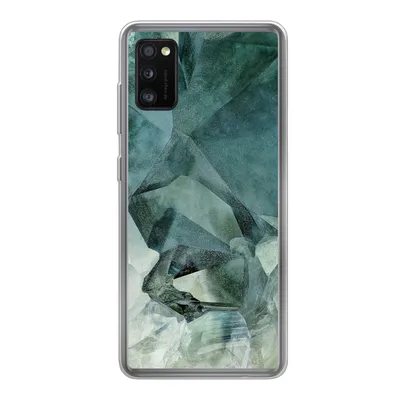 Produktbild von MuchoWow® Handyhülle Schutzhülle Hülle für Samsung Galaxy A41 Kristall - Naturstein - Luxus Silikon Softcase Handy Hülle - Mobiltelefon