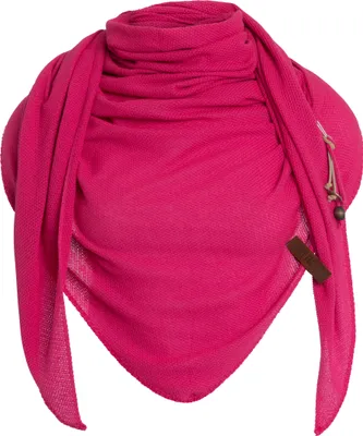 Produktbild von Knit Factory Lola Dreieckstuch - Fuchsia - 190x85 cm