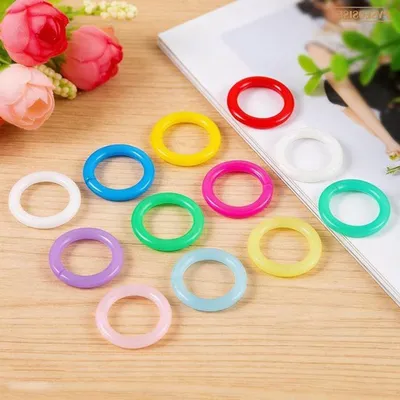 Bunte Buchbinderingen, 120 Stück à 20mm, ideal für DIY Bastelprojekte, Fotoalben und Papierkarten
