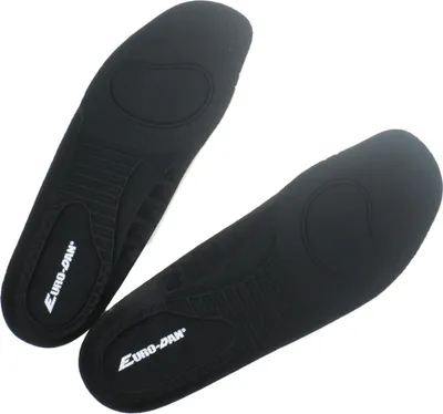 Produktbild von Einlegesohlen für geschlossene Clogs, antistatisch, antibakteriell, absorbiert Geruch, Schweiß, Feuchtigkeit, waschbar, schwarz, Größe 45