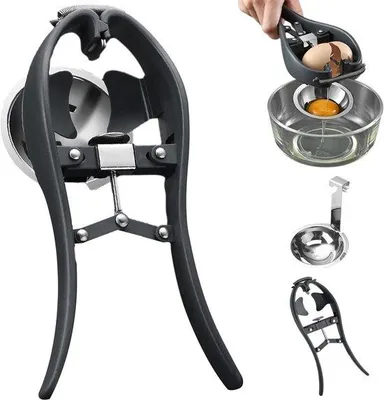 Produktbild von Automatische Eierscheider, schwarzer Eierschaalsnijder, einfache Eieröffner, keukenaccessoire