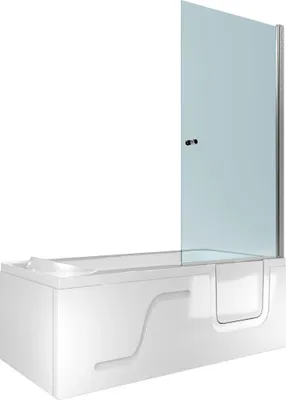 Produktbild von Seniorendusche und Sitzwanne Kombination Wanne mit Tür S17D-L 150x75x210cm