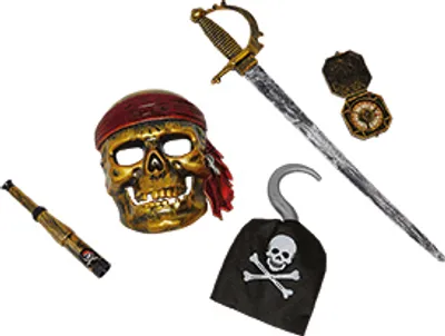 Produktbild von Piraten Set mit Maske Kinder 5 tlg.