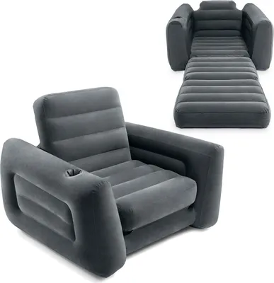 Immagine prodotto di Poltrona gonfiabile, materasso, divano letto, letto 2in1 INTEX - 221x107x66 cm