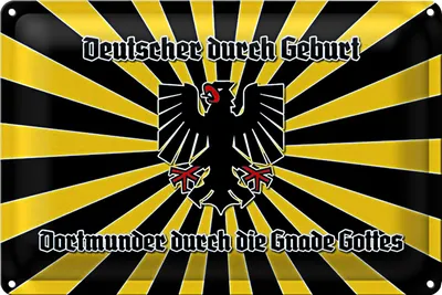 Produktbild von Blechschild Spruch 30x20cm Dortmunder durch die Gnade