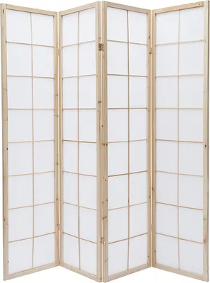 Produktbild von Miliboo - Japanischer Paravent IKUYO, Holz und Papier