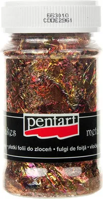 Immagine prodotto di PENTART Deco scaglie di metallo scaglie d'argento Petali d'oro e di miscela 100 ml M11