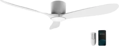 Image de Ventilator de Ventilateur de plafond de 40 W y 52" avectélécommande,Wifi et télécommande, indice de protection IP44, 6 vitesses, 3 pales, mode hiver-été et minuterie de jusqu'à 8 heures.