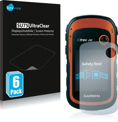 Produktbild von 6x Für Garmin eTrex 20 Schutzfolie Savvies Displayschutz Display Schutz Folie Klar Transparent