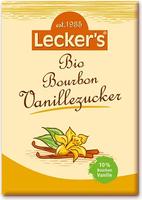 Zdjęcie produktu dla Organiczny cukier waniliowy bourbon Lecker's z 10% wanilii 2 x 8g