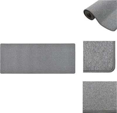 Immagine prodotto di vidaXL Tappeto runner grigio scuro 80x200 cm - Tappeti