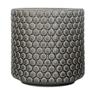 Immagine prodotto di Vaso da fiori Bloomingville a pois, grigio, 15,5 cm