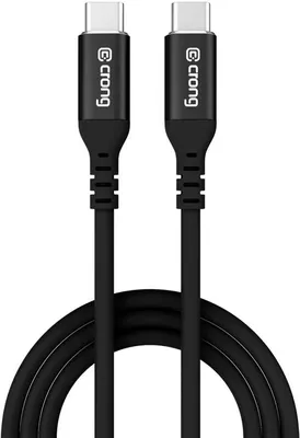 Obrázek produktu pro Crong CRGSL120USCCBLK, 1,2 m, USB C, USB C, USB 3.2 Gen 2 (3.1 Gen 2), 0,06 Gbit/s, Černá