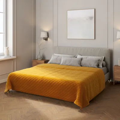 Produktbild von Velvet-Tagesdecke mit Rautensteppung