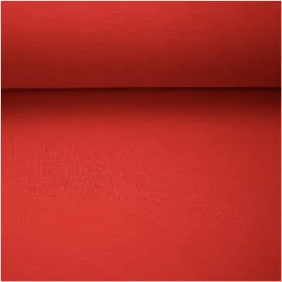 Bündchenstoff Schlauchware 50(100)cm extrabreit Meterware ab 25cm Jersey Oeko-Tex erdbeerrot