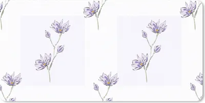 Produktbild von MuchoWow® Schreibtischunterlage Blumen - Lila - Muster 80x40 cm - XXL Mauspad - Gaming Mauspad