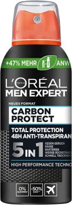 Produktbild von L'Oreal Men Expert Kompaktes Deo 100ml für Männer Antitranspirant Carbon Protect 5in1 48h Schutz