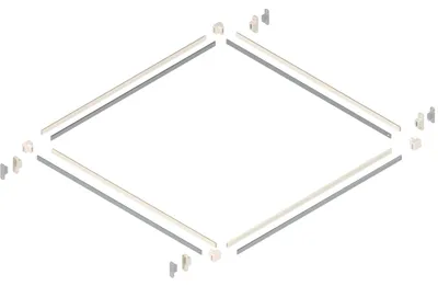 Produktbild von BLUM Metabox Metafile Relingset für Hängeregister ZRM. 5500, Stahl Cremeweiß