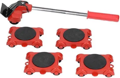 Immagine prodotto di Rotella per mobili usata, con 4 cassetti, in acciaio, colore nero, capacità di carico di 150 kg