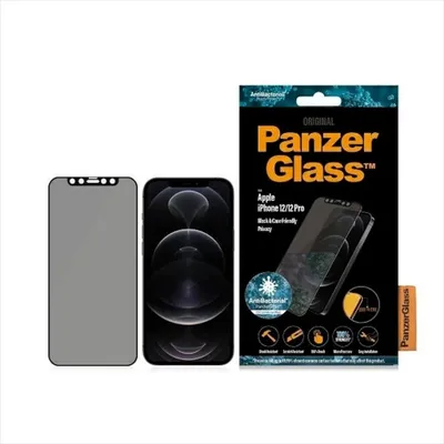 Zdjęcie produktu dla PanzerGlass ® Privacy Screen Protector iPhone 12 | 12 Pro | Edge-to-Edge, Apple, Apple - iPhone 12, Apple - iPhone 12 Pro, Aplikacja na sucho, Odporny na zadrapania, Odporny na wstrząsy, Przeciwbakteryjny, Przezroczysty, 1 szt.