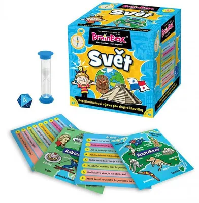 Produktbild von BrainBox Welt Kartenspiel – Gedächtnis- und Wahrnehmungsspiel über Länder