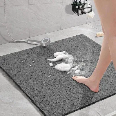 Obrázok produktu pre Protiskluzová masážna podložka z PVC s odtokom – mäkký komfort – 60 x 60 cm