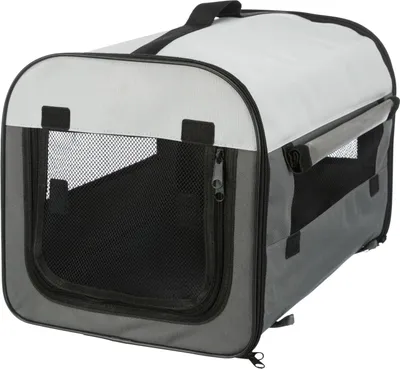 Produktbild von TRIXIE Hundebox Basic - dunkelgrau/hellgrau - 32 × 32 × 47 cm