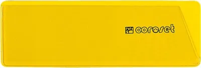 Produktbild von coroset® magnetische Etikettenhalter, gelb, 97x58mm, 100/VE