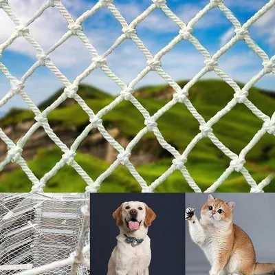 Productafbeelding van Famanu kattennet voor balkon - 15 meter x 6 meter - Veiligheidsnet voor kinderen - Kattenbeschermingsnet