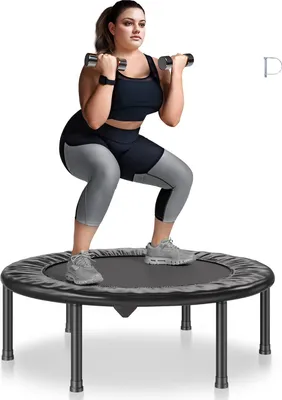 Immagine prodotto di VEVOR Mini trampolino pieghevole per fitness rebounder 934 mm, 100 kg trampolino per allenamento, trampolino rebounder sportivo mini trampolino da giardino per adulti per allenamento indoor/giardino