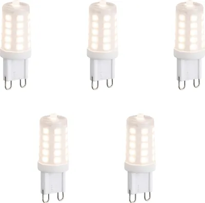 Produktbild von LUEDD 5er Set dimmbarer G9 LED-Lampen Opal 3W 250lm 3000K