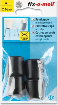 Produktbild von Rohrkappen rutschhemmend 16mm fix-o-moll