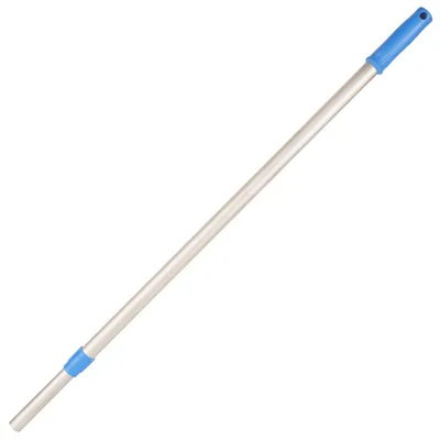 Produktbild von Teleskopstiel 88-150 cm Aluminium - Verstellbarer Stiel für alle 40-50cm Klapphalter - ergonomischer Griff, leicht, stabil, rostfrei - Bodenwischer
