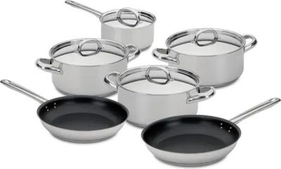 Produktbild von 6-teiliges Kochgeschirr-Set - Edelstahl - Silampos