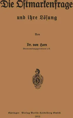 Produktbild von Die Ostmarkenfrage und ihre Lösung