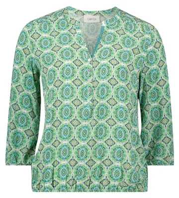 Produktbild von Cartoon Damen Casual-Bluse mit Muster 36, Green/Blue