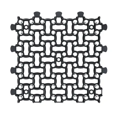Produktbild von GARDENIX Rasengitter Paddockplatte 50x50 cm = 0,25m²) Rasenwaben Parkplatzrasen Rasenmatten Kiesgitter Rasengitterplatten Schwarz