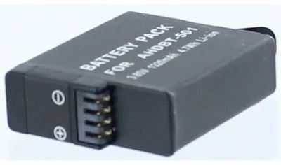 Produktbild von Akku für Gopro Hero 7 Li-Ion 3,7 Volt 1220 mAh schwarz