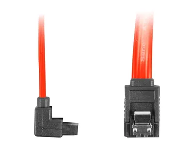 Zdjęcie produktu dla Lanberg CA-SASA-13CC-0050-R, 0,5 m, SATA III, SATA 7-pin, SATA 7-pin, Żeńska/Żeńska, Czerwony
