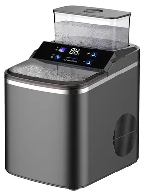 Produktbild von NovuLife Eiswürfelmaschine 120W, 16 kg/24h, 12 Eiswürfel in 12-15 Min, Eisstärke einstellbar, Selbstreinigung, EU-Stecker
