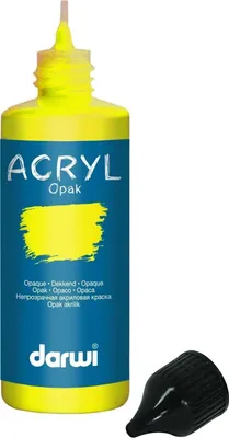 Image de Darwi Opak Peinture acrylique Citron 80 ml 1 pcs
