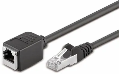 Obrázok produktu pre goobay predlžovací kábel CAT 5e F/UTP čierny 3 m