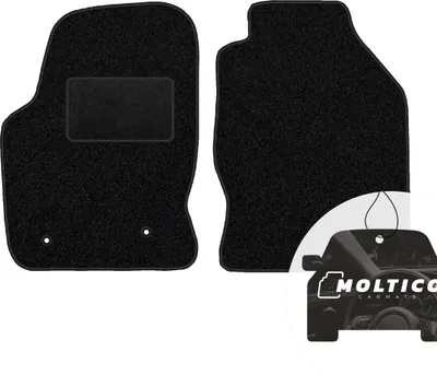 Produktbild von moto-MOLTICO Vorne Fußmatten Auto Velours Autoteppiche Schwarz Automatten Set 2-teilig passend für Ford Focus I 1996-2000
